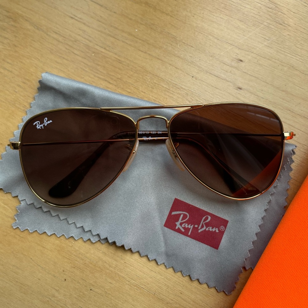KIDS authentic Ray Ban aviator sunglasses